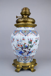 Early 18th C Delft Baluster Vase by Pieter Kocx