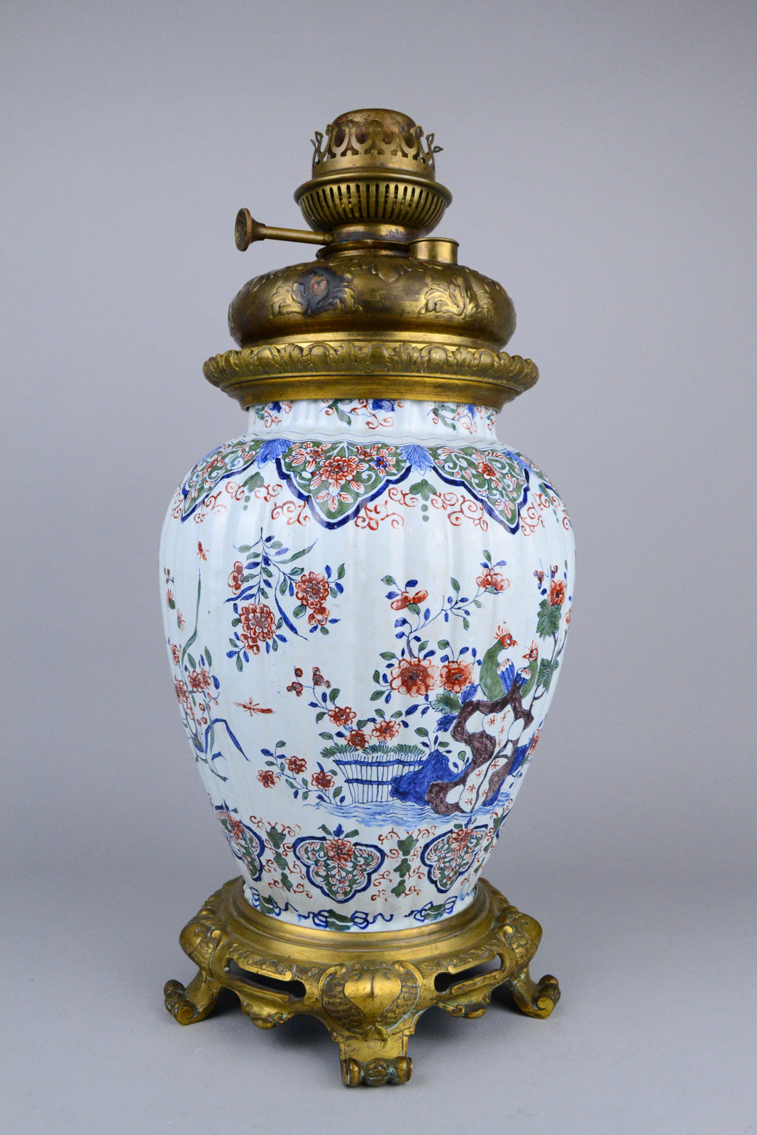 Early 18th C Delft Baluster Vase by Pieter Kocx