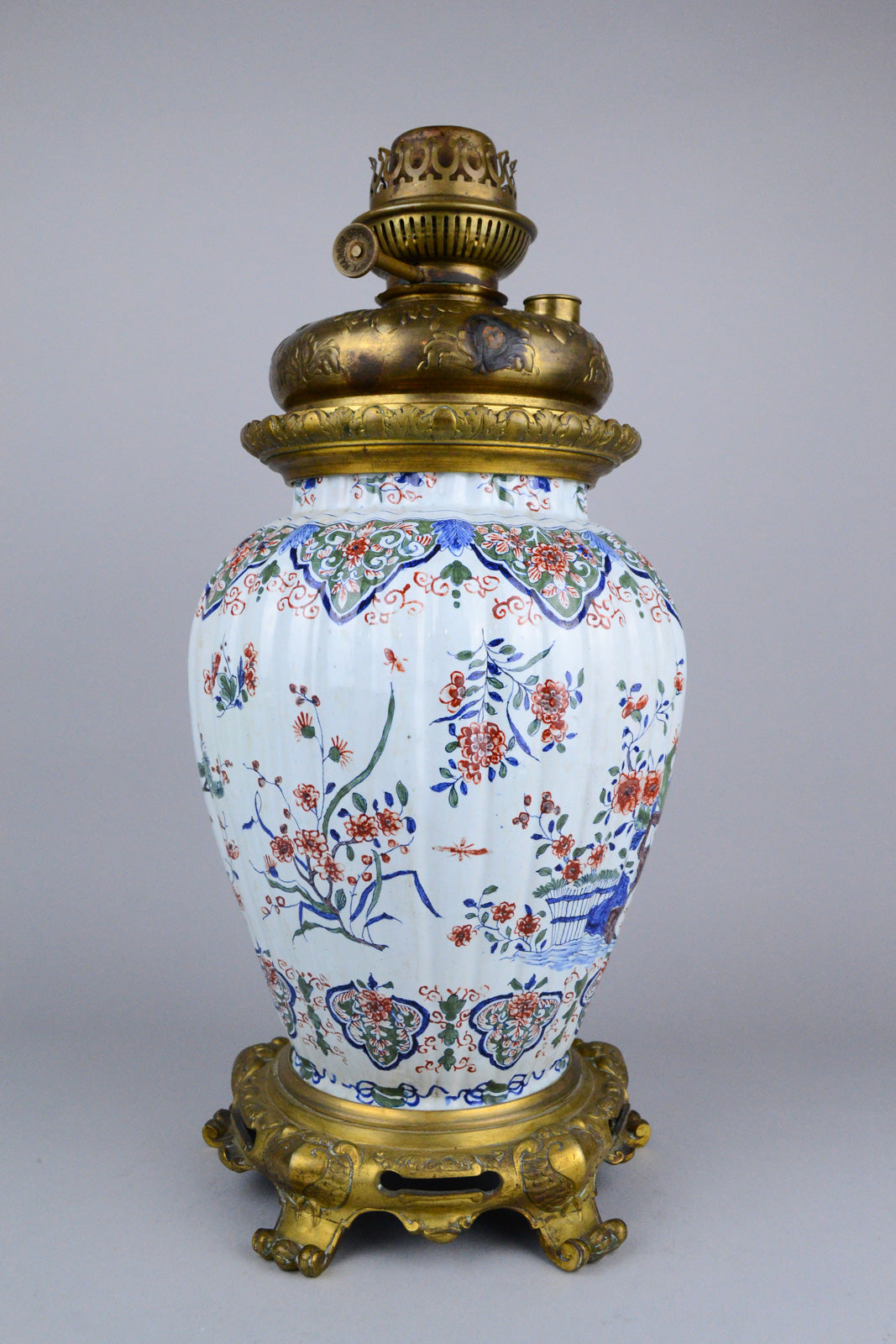 Early 18th C Delft Baluster Vase by Pieter Kocx