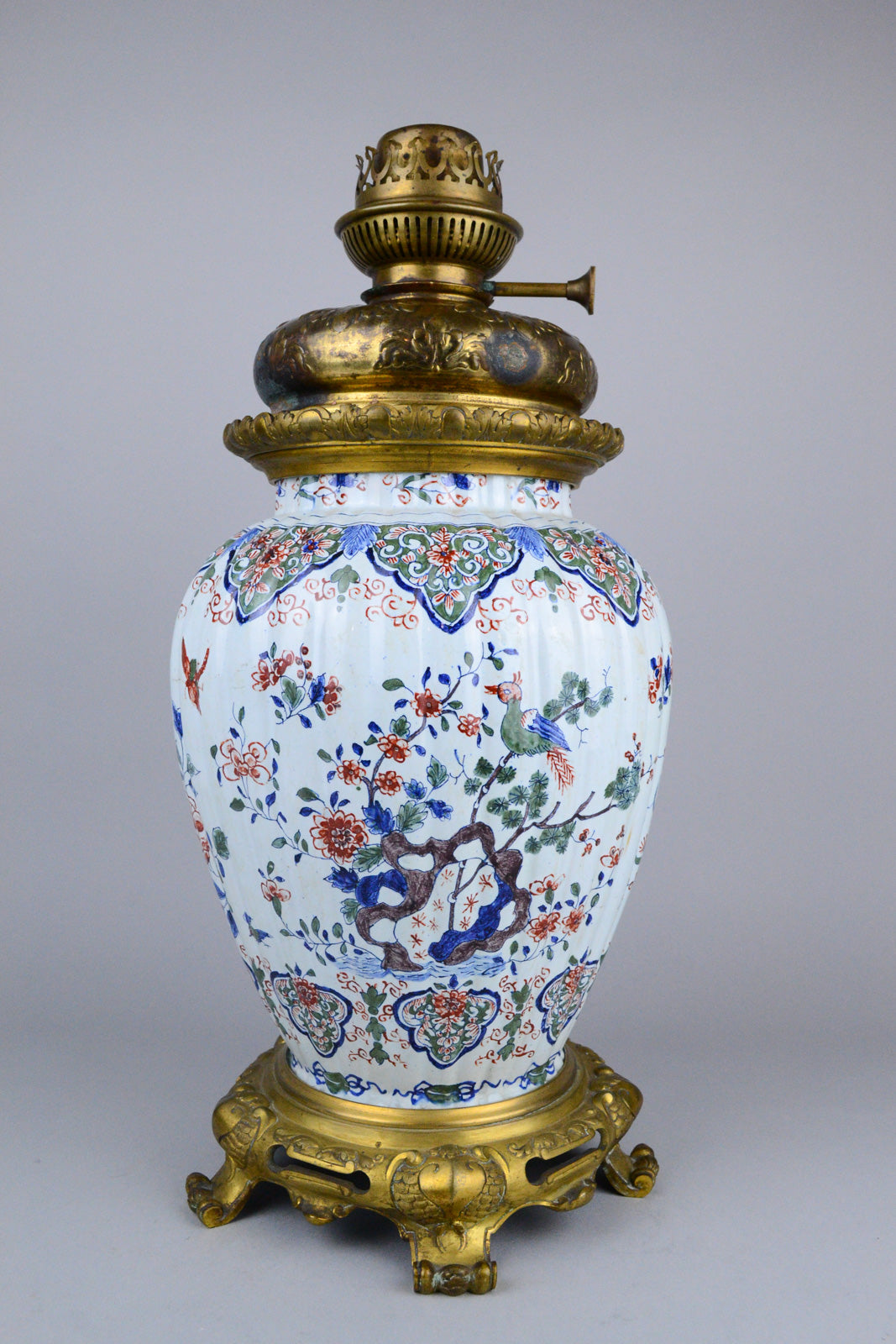 Early 18th C Delft Baluster Vase by Pieter Kocx