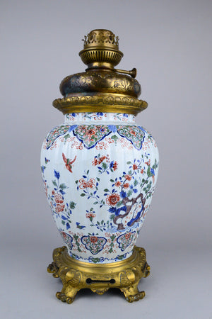 Early 18th C Delft Baluster Vase by Pieter Kocx