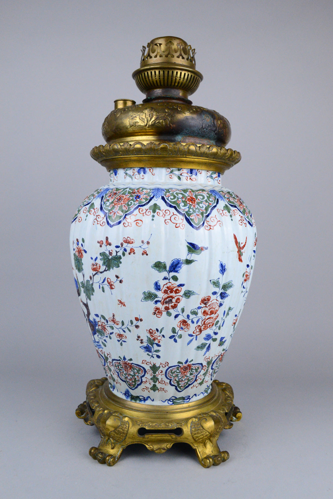 Early 18th C Delft Baluster Vase by Pieter Kocx