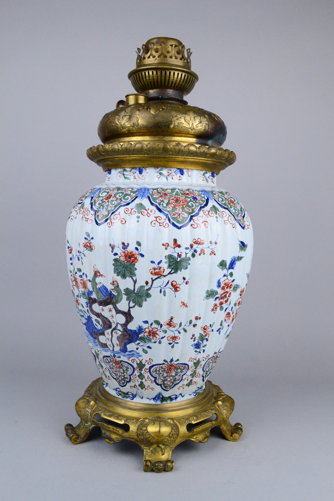 Early 18th C Delft Baluster Vase by Pieter Kocx