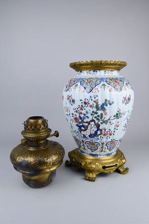 Early 18th C Delft Baluster Vase by Pieter Kocx