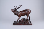 Black Forest Wooden Roaring Stag