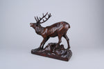 Black Forest Wooden Roaring Stag