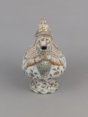 Grotesque Faience Teapot