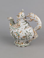 Grotesque Faience Teapot