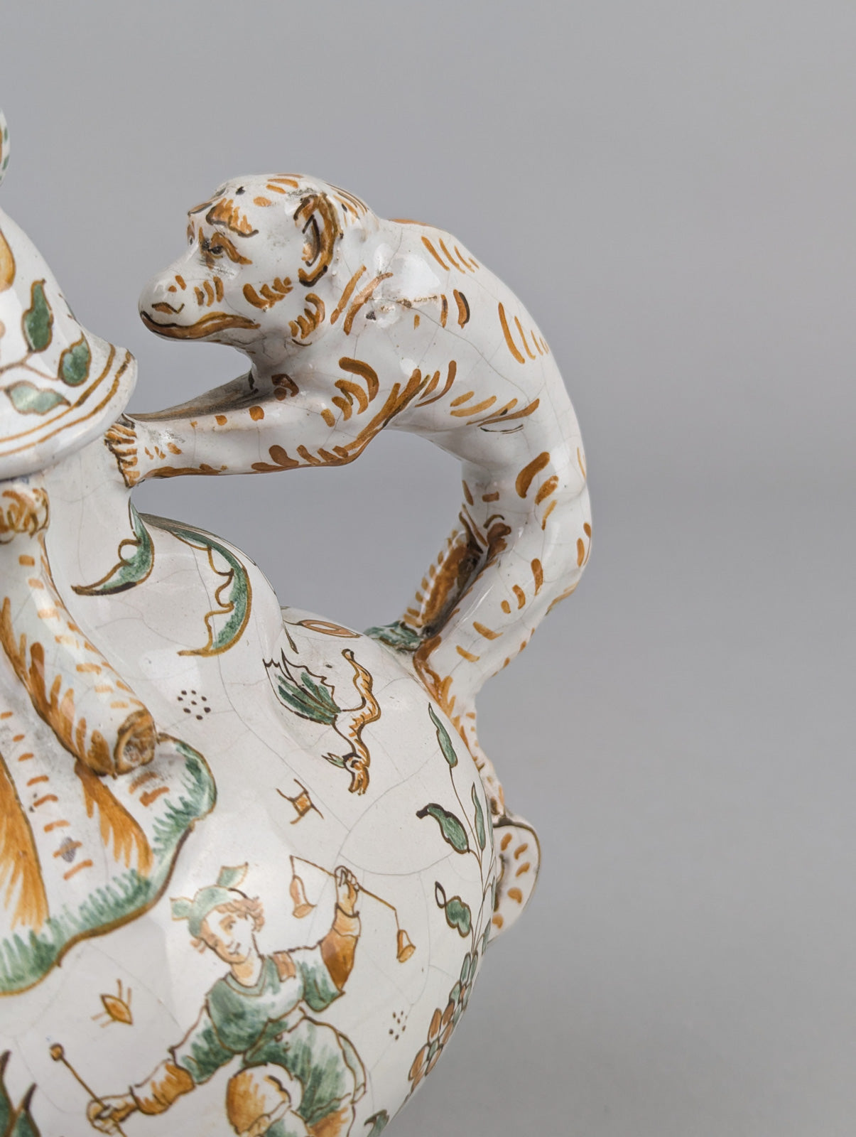 Grotesque Faience Teapot