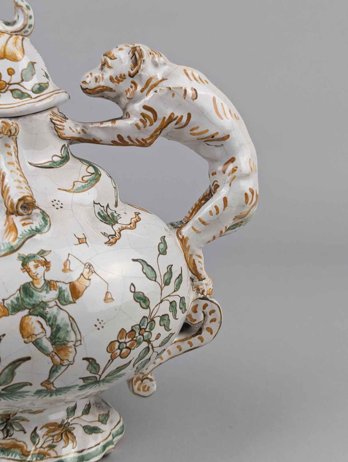 Grotesque Faience Teapot