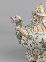 Grotesque Faience Teapot