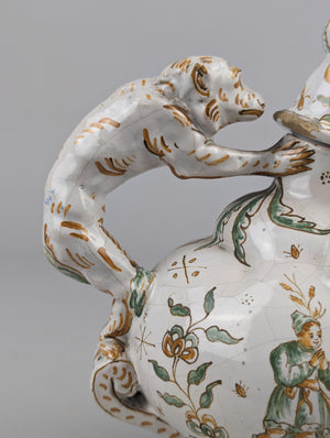 Grotesque Faience Teapot