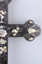 Chinese Mother-of-Pearl Inlaid Wood Apostle Cross